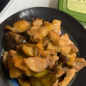 豚肉と茄子のサムジャン炒め